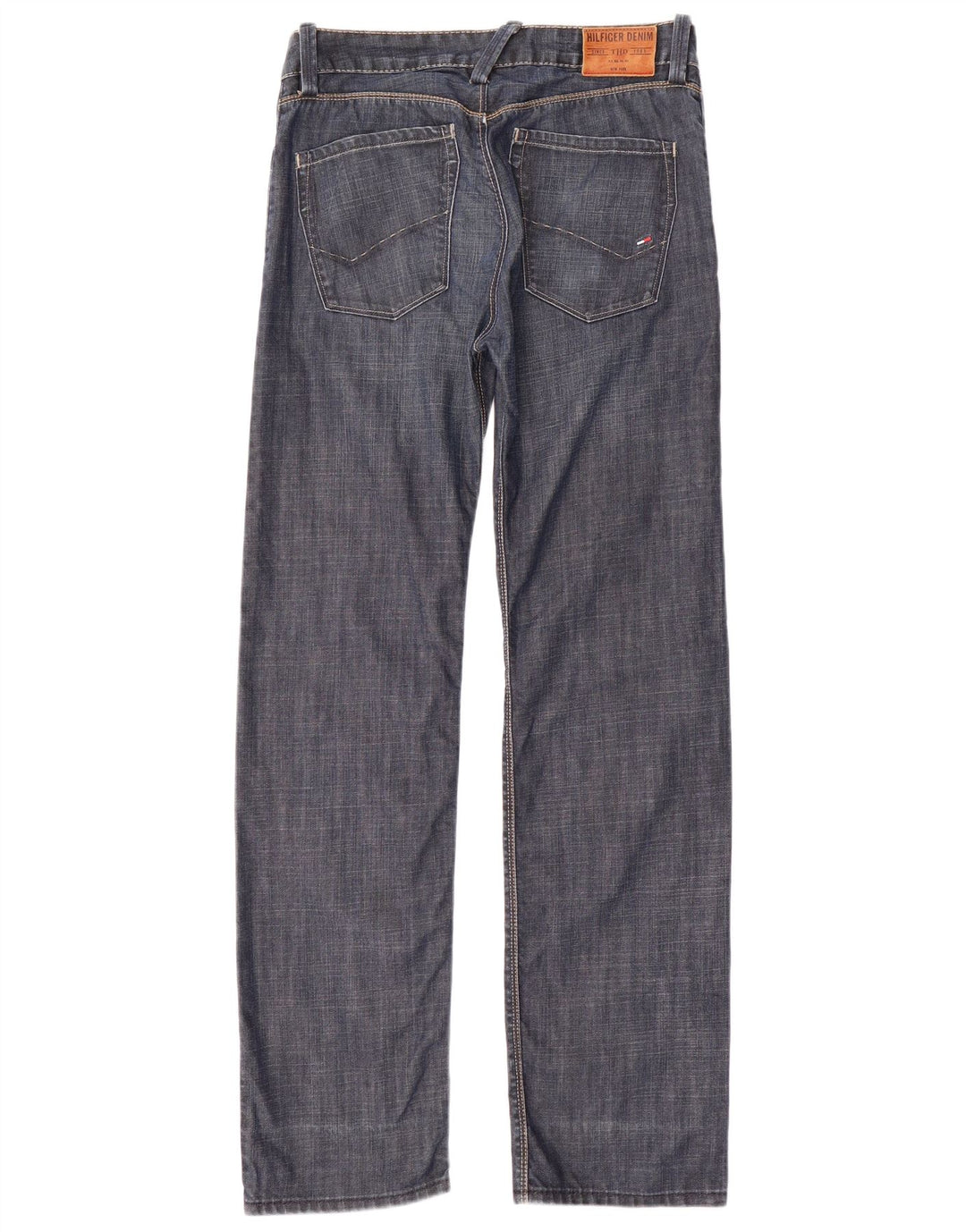 TOMMY HILFIGER Jean Droit Homme W30 L34 Bleu Marine Coton