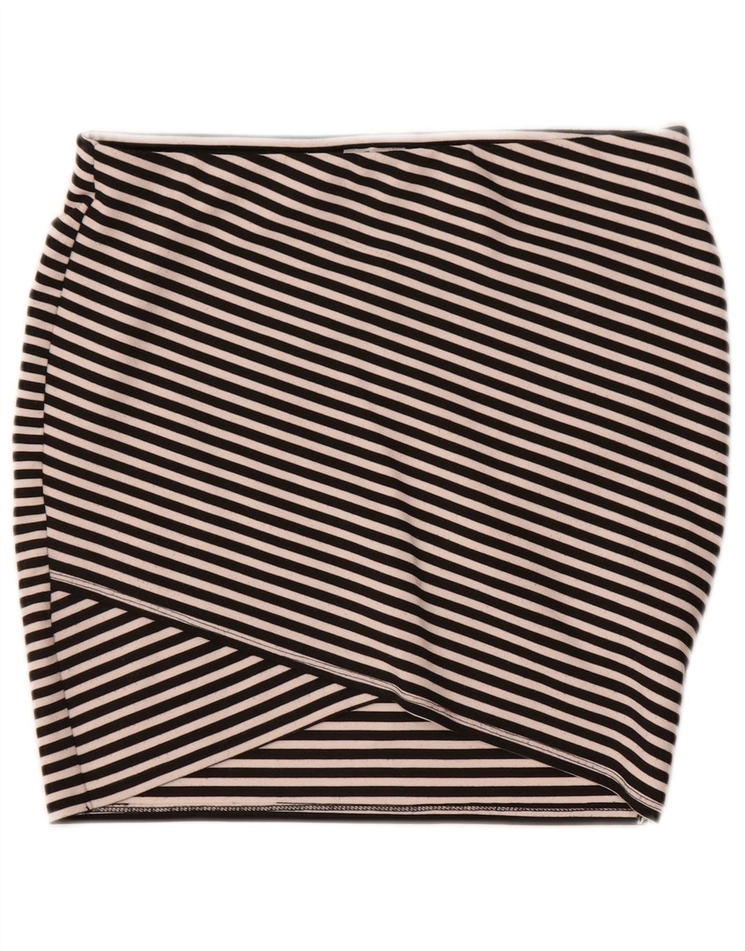 Zara Femme Trafaluc Mini Jupe Medium W28 Noir Rayé Polyester