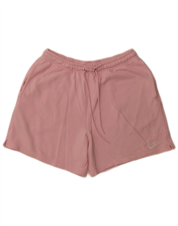 NIKE Short de sport pour femme UK 14 Coton rose moyen