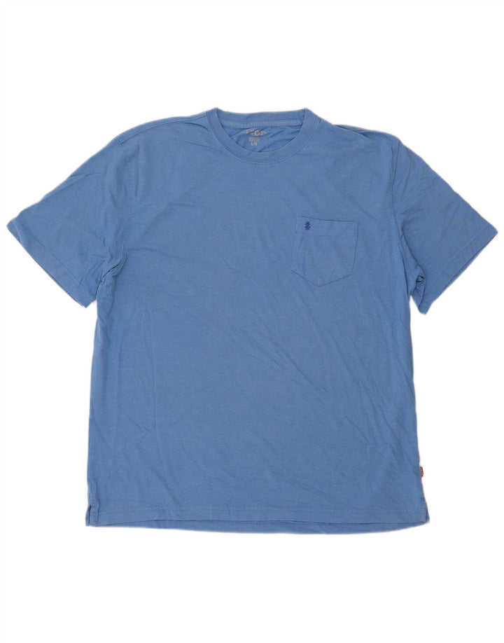 Izod T-Shirt Homme Haut Grand Bleu
