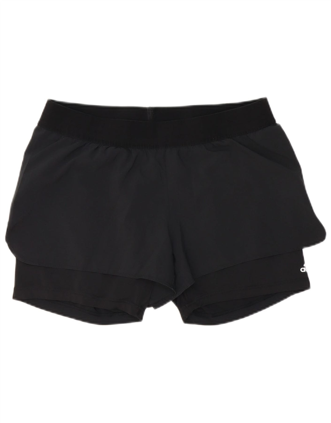 Adidas Short de sport pour femme UK 14 Large Noir