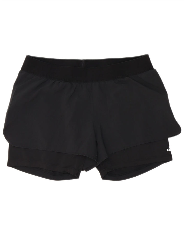 Adidas Short de sport pour femme UK 14 Large Noir