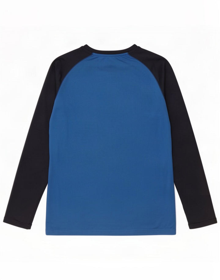 Mountain Warehouse Haut IsoCool Manches Longues Homme Bleu Moyen Colourblock