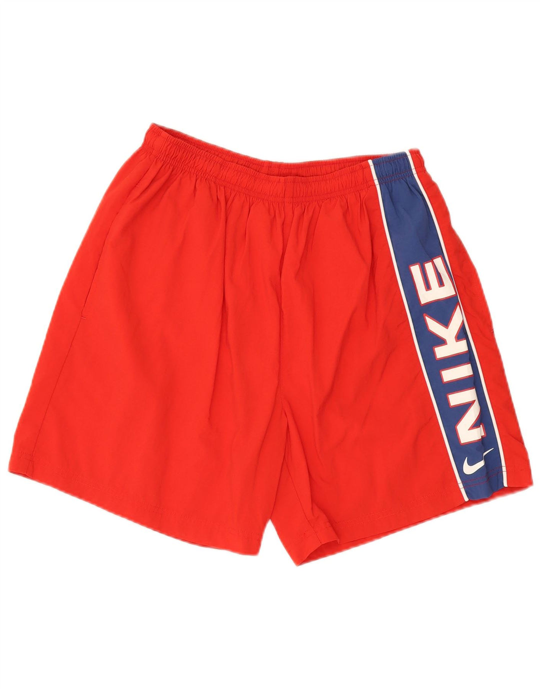 Nike Short de sport graphique pour homme en nylon color block rouge Taille L