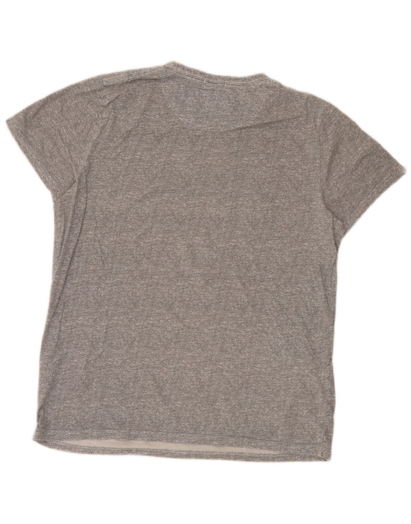 Hollister T-Shirt Graphique Homme Gris Moyen Coton