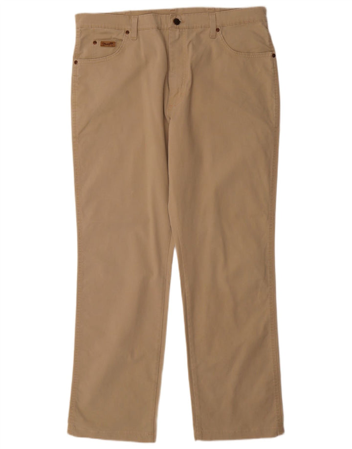 WRANGLER Pantalon décontracté Texas pour homme W38 L32 Beige Coton