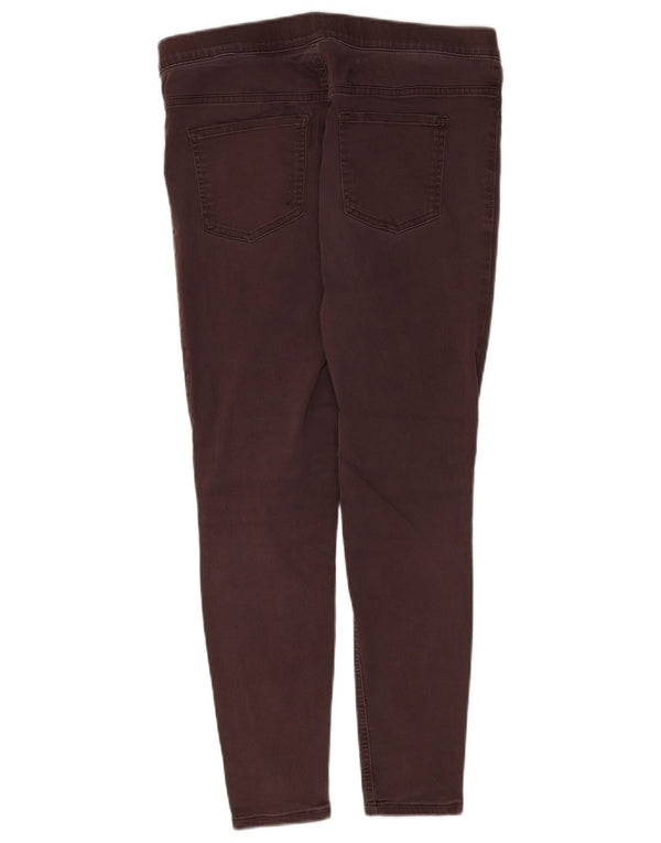 Marks & Spencer Jean court jegging pour femme UK 14 Large W34 L25 Coton marron