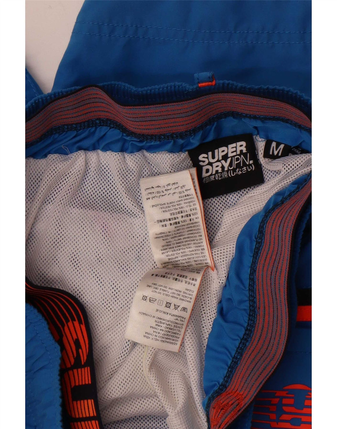 Superdry Short de Bain Graphique Homme Bleu Moyen Polyester