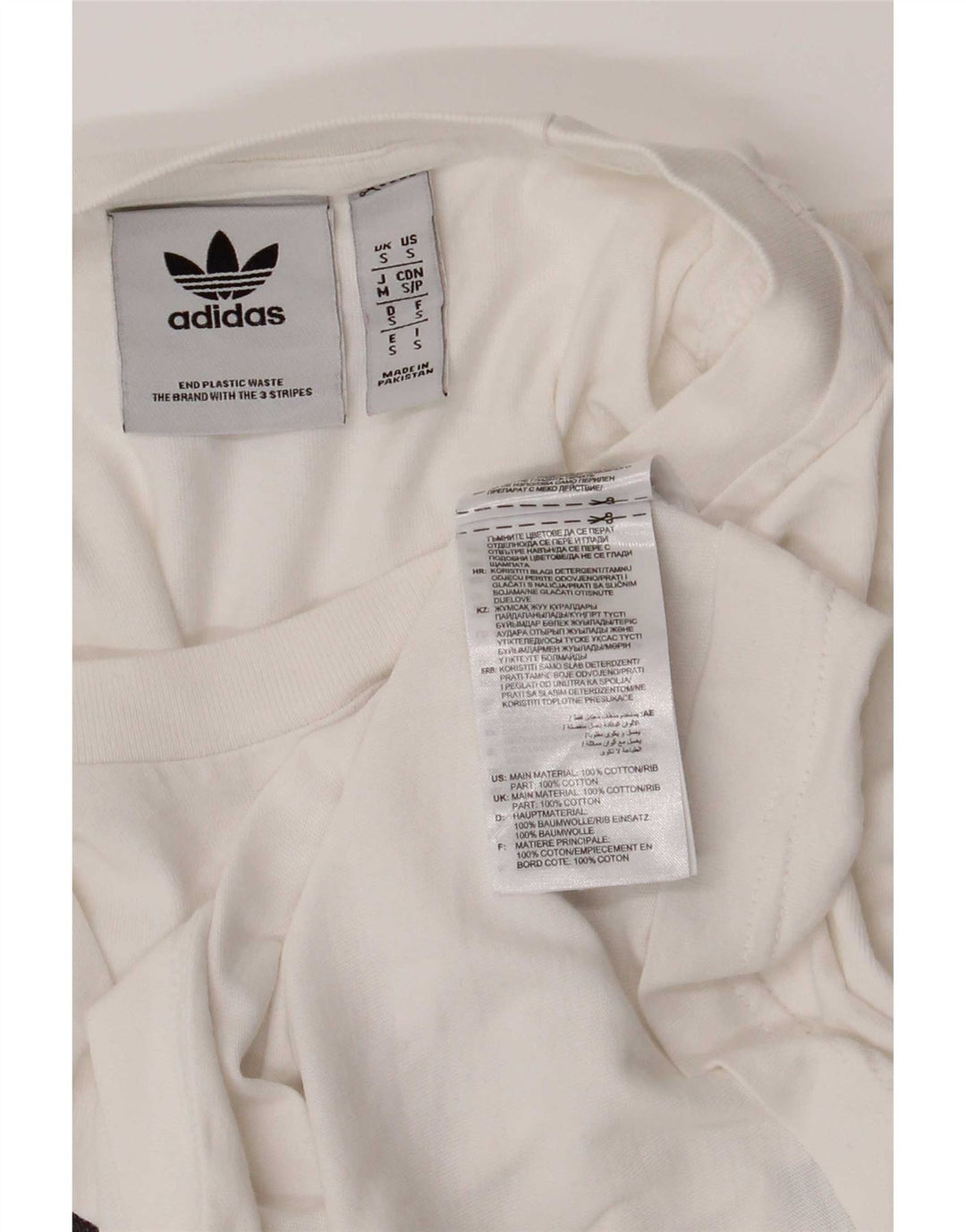 Adidas T-shirt graphique pour hommes, petit haut en coton blanc