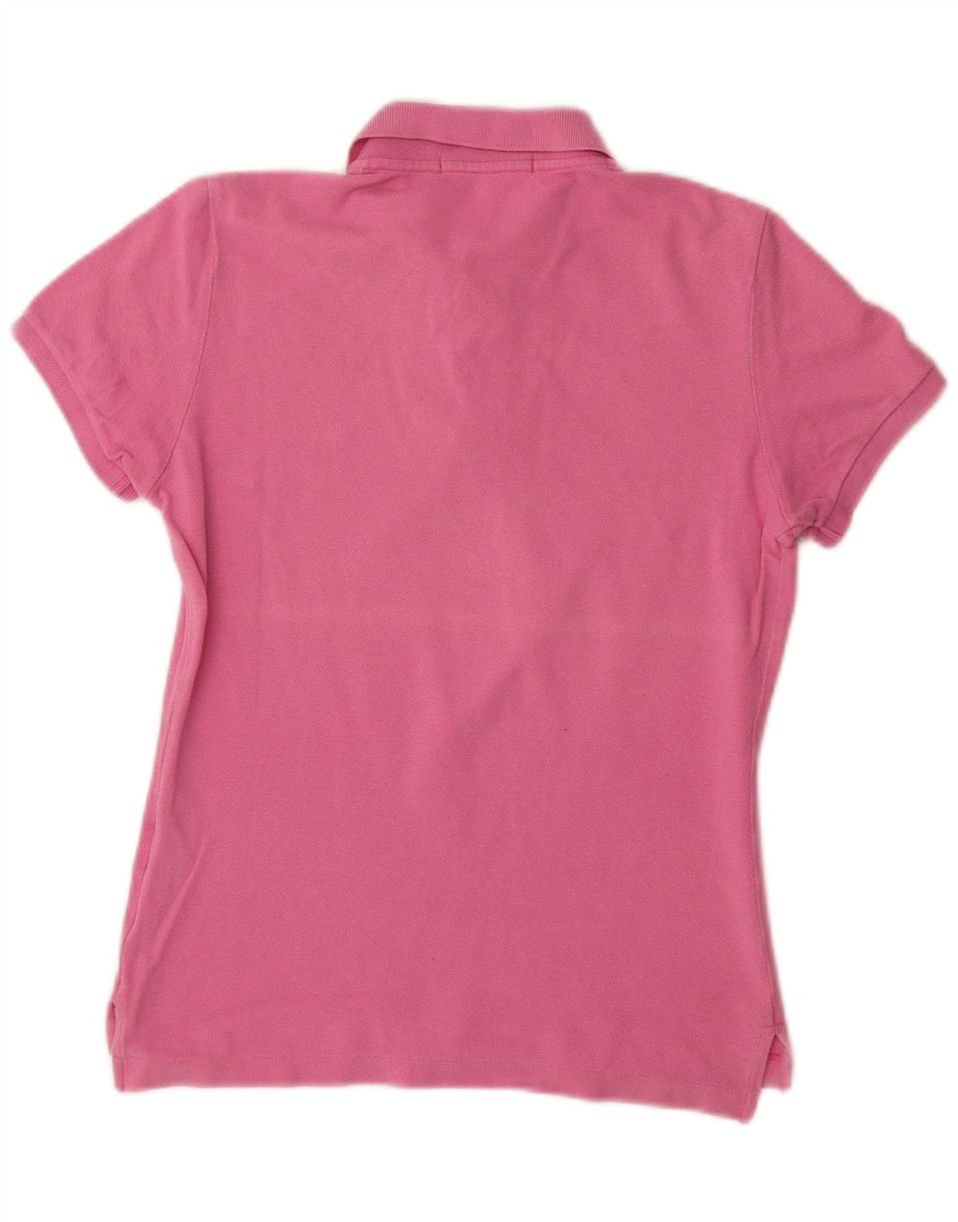 RALPH LAUREN Polo skinny pour femme UK 12 coton rose moyen