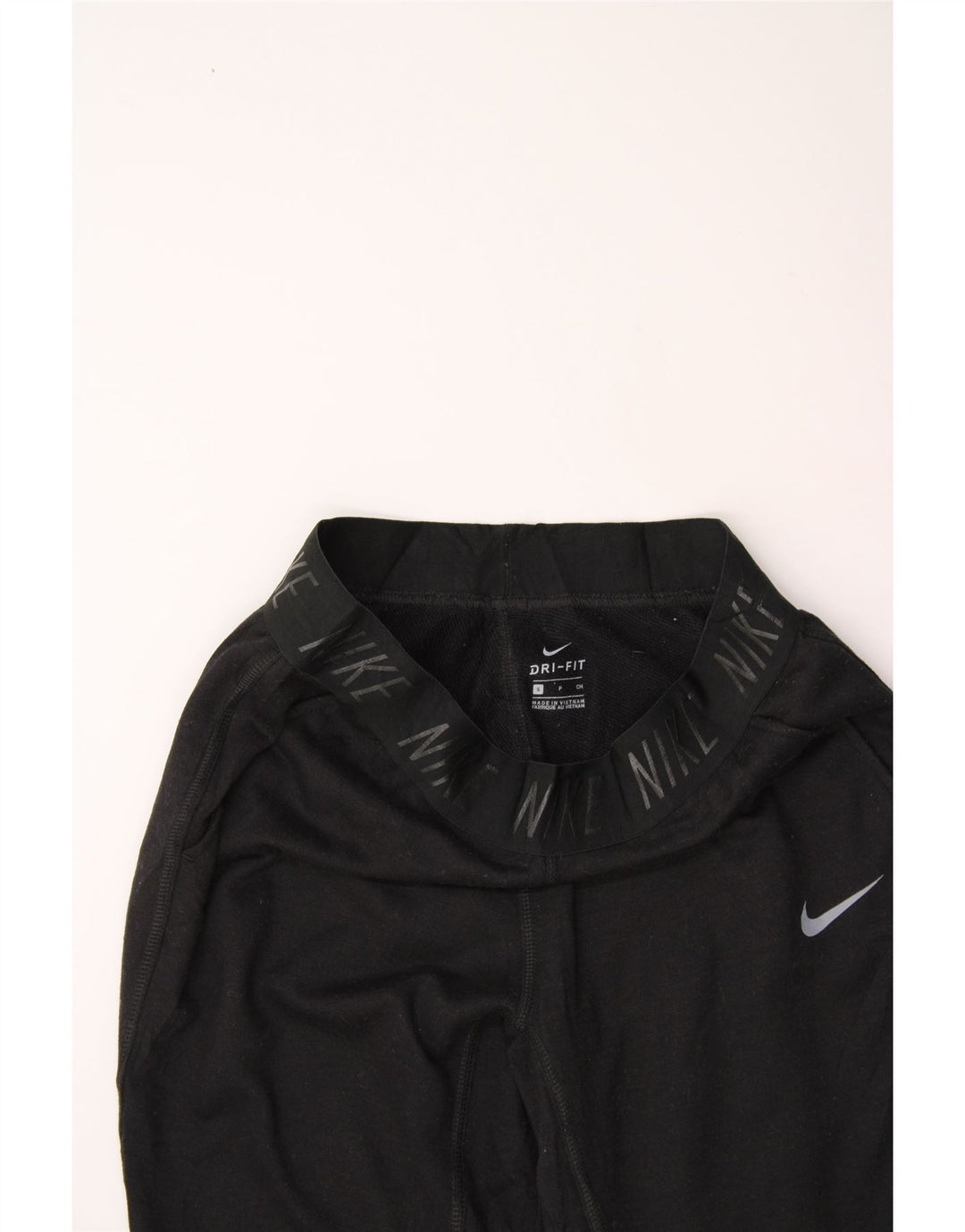NIKE Womens Graphic Leggings UK 10 Small  Black Polyester Sports Vintage Nike and Second-Hand Nike from Messina Hembry 