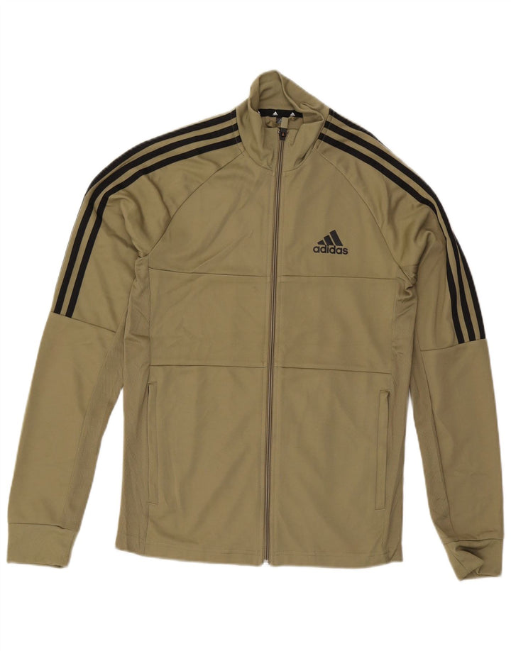 ADIDAS Veste de survêtement Aeroready pour hommes, petit, kaki, polyester