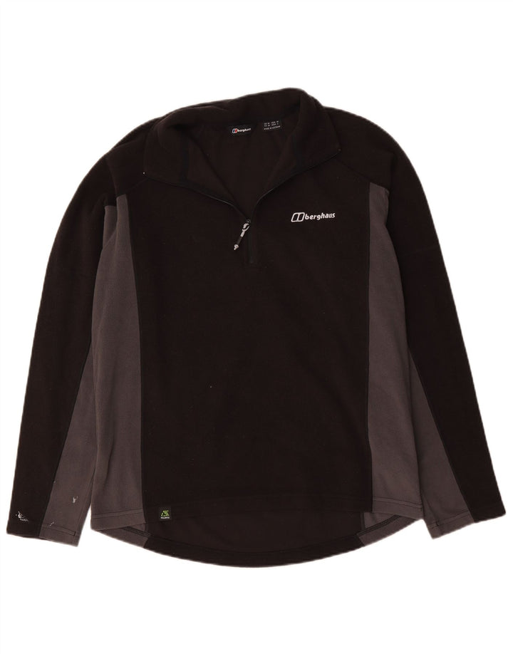 Berghaus Pull Polaire Col Zippé Homme Noir Moyen Polyester Colorblock