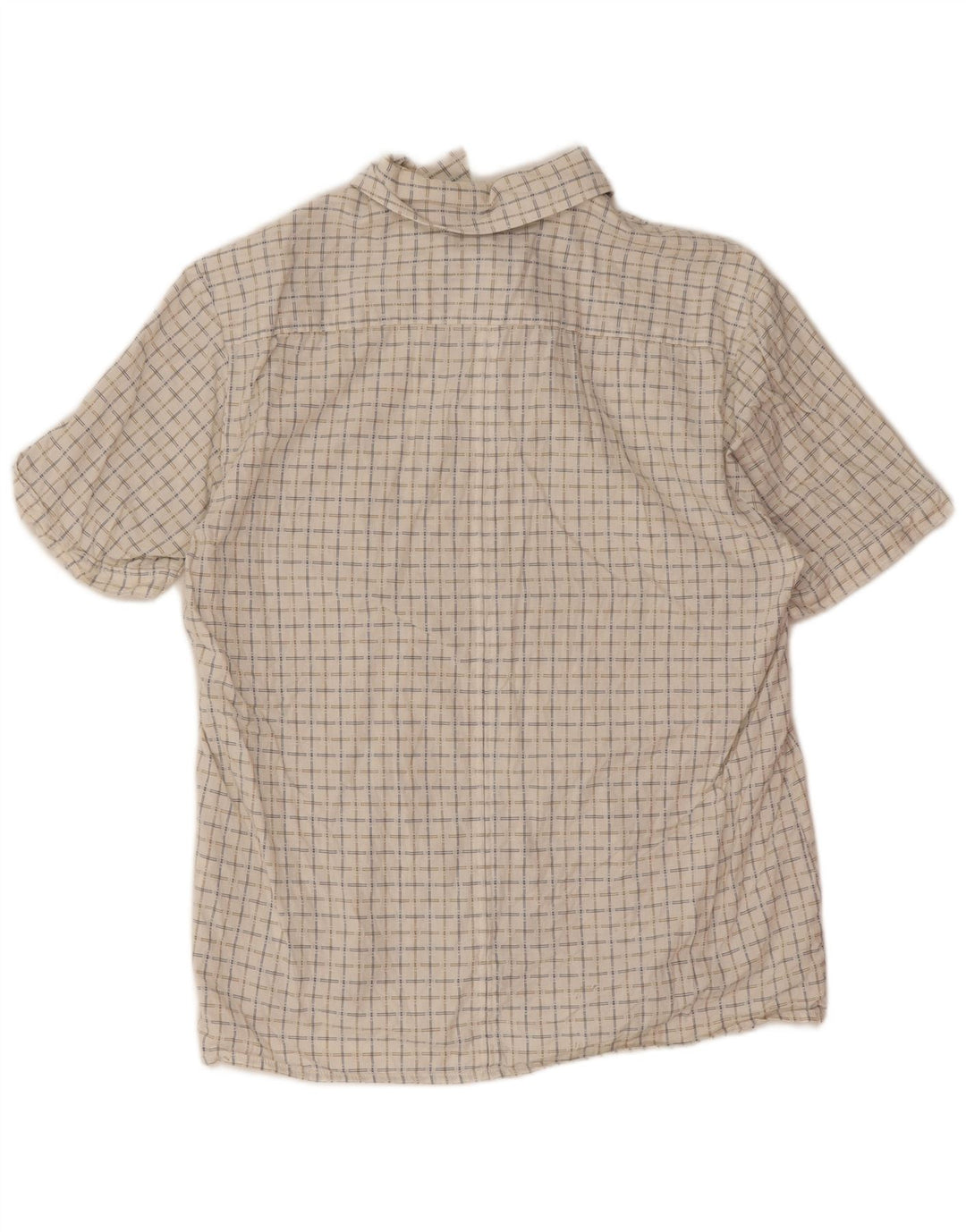 Wrangler Chemise à manches courtes pour homme Coupe classique en coton à carreaux Blanc moyen