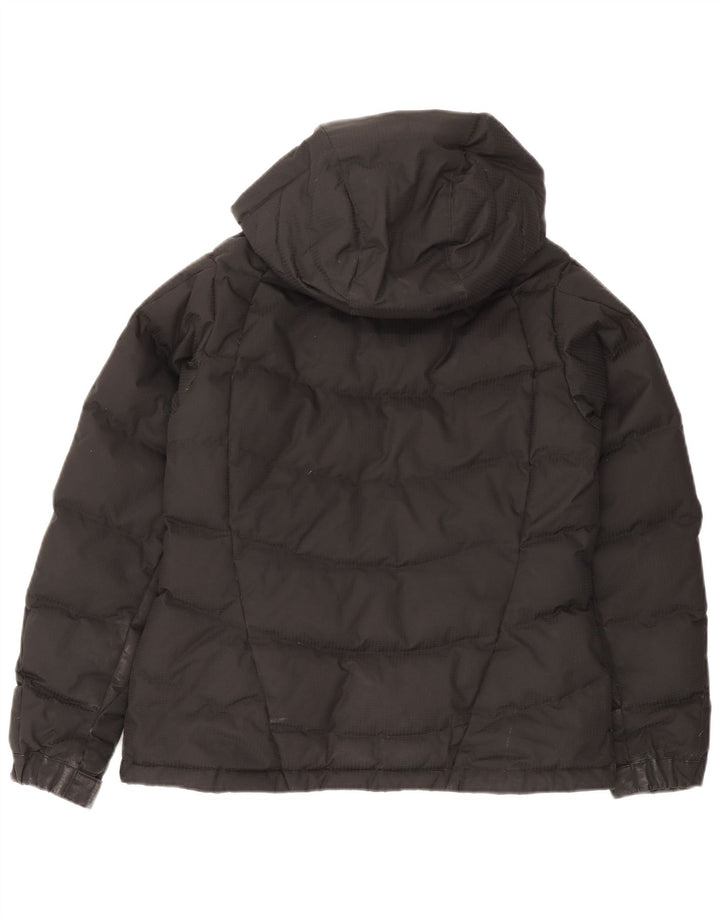 The North Face Veste rembourrée à capuche pour femme UK 14 Medium Noir Polyester