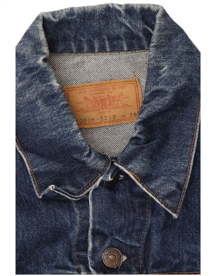 LEVI'S Veste en Jean Femme EU 36 Petit Bleu