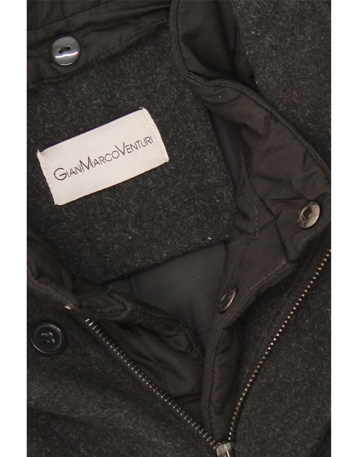 Gian Marco Venturi Manteau pour homme UK 40 Grande laine grise