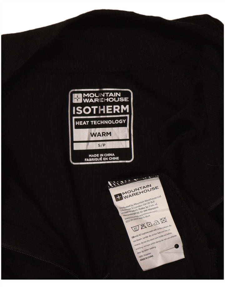 Mountain Warehouse Haut de survêtement à col zippé pour homme Noir Taille S