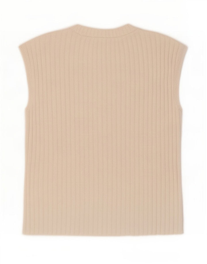 Zara Femme Débardeur UK 14 Moyen Blanc