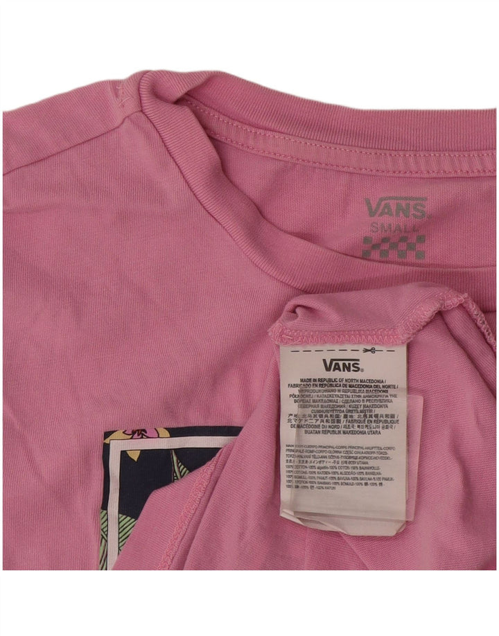 Vans T-shirt graphique pour femme UK 10 Small Rose