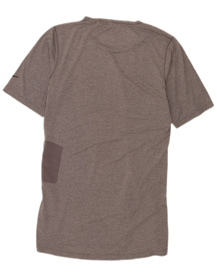 Nike Homme Dri Fit T-Shirt Haut Gris Moyen Polyester