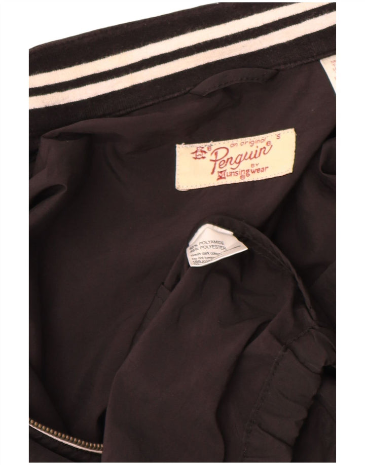 PENGUIN Veste Bomber Homme UK 36 Petit Noir Polyamide