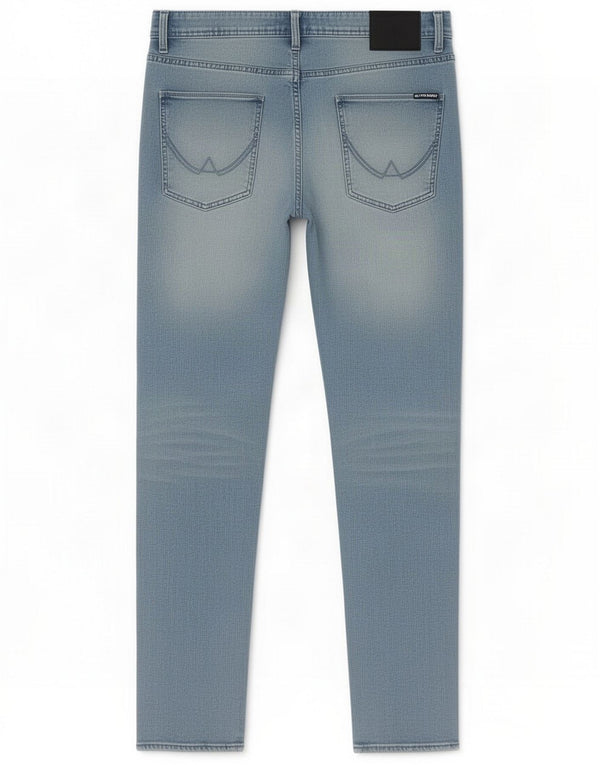 Superdry Mens Slim Tapered Jeans W34 L32 Blue Cotton