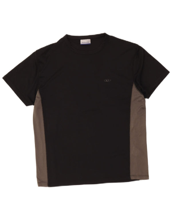 Reebok Tee-Shirt Top Homme Noir Moyen Colourblock