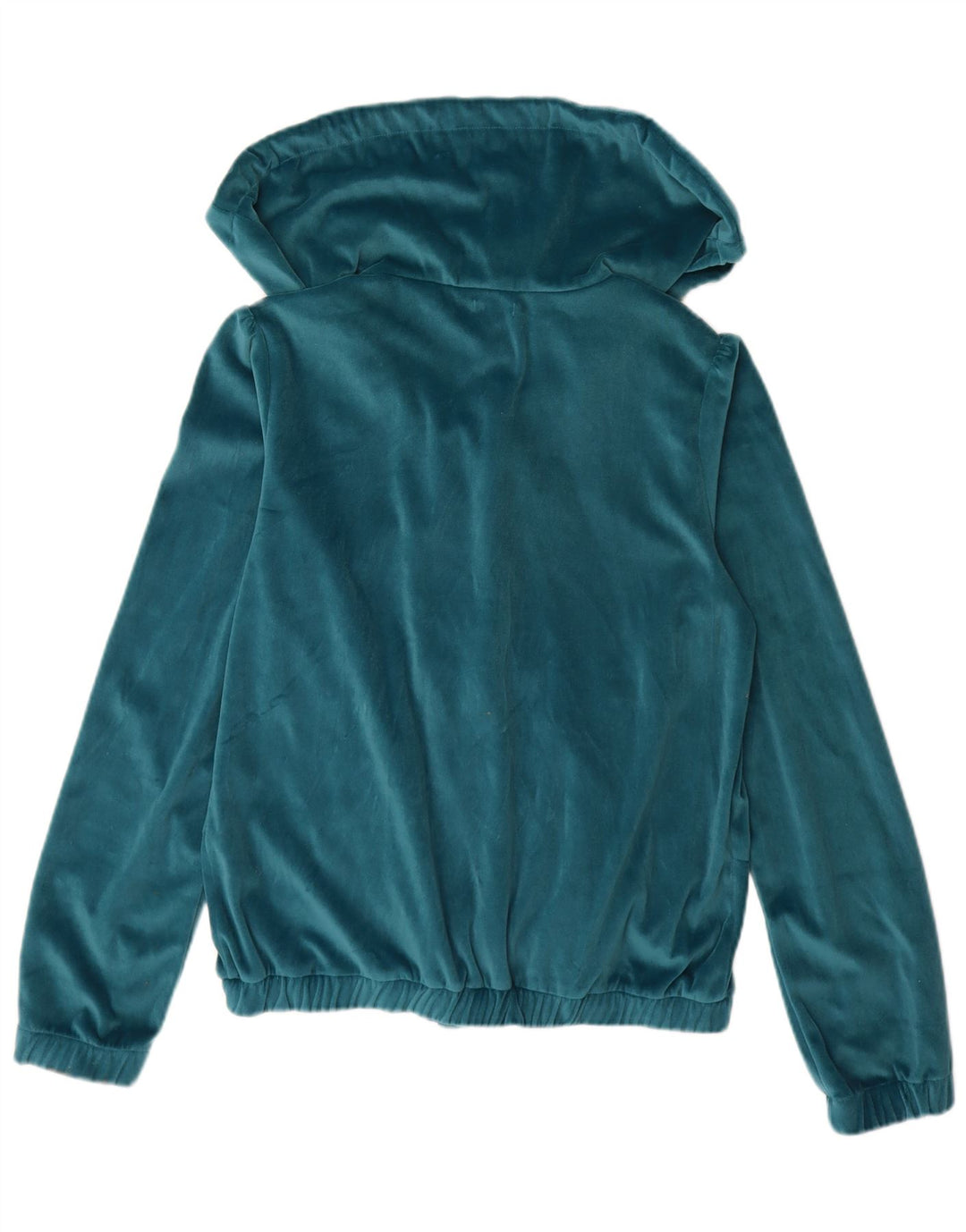 Killah Veste de survêtement en velours pour femme UK 14 Large Bleu Polyester