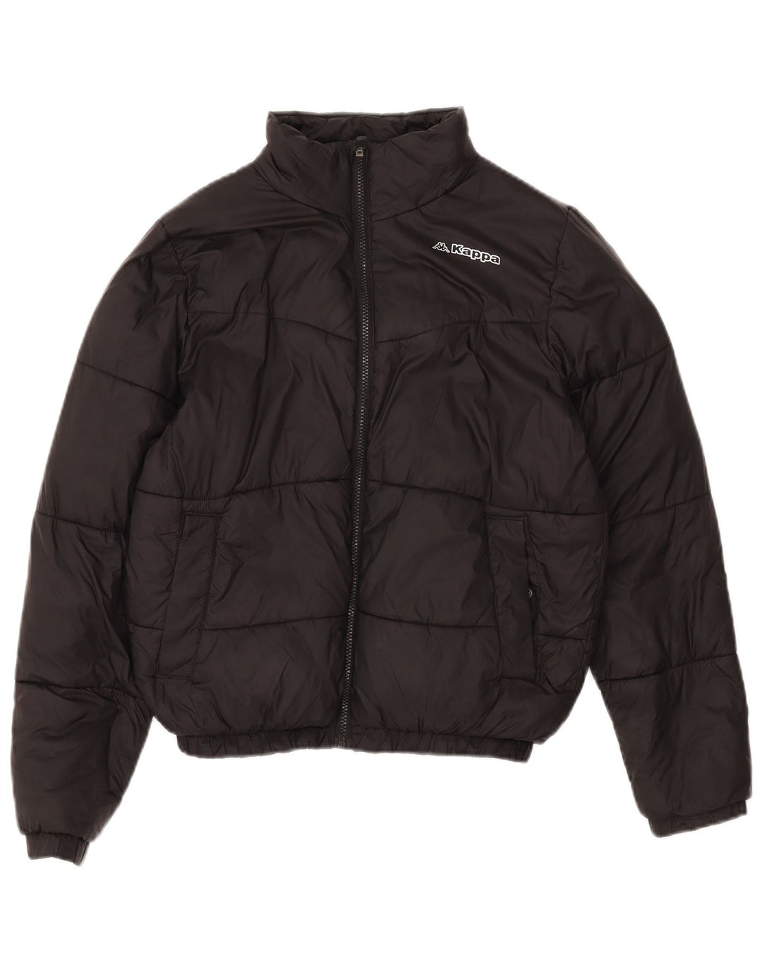 KAPPA Veste matelassée pour femme UK 14 Medium Noir