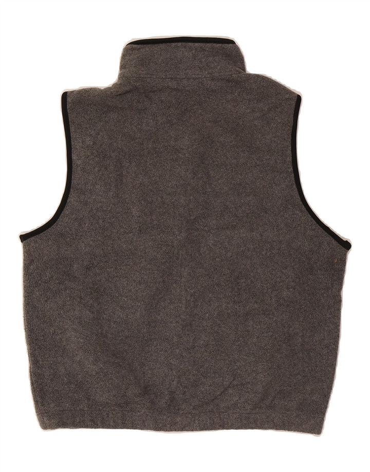 EDDIE BAUER Mens Fleece Gilet UK 38 Medium Grey Polyester Vintage Eddie Bauer and Second-Hand Eddie Bauer from Messina Hembry 