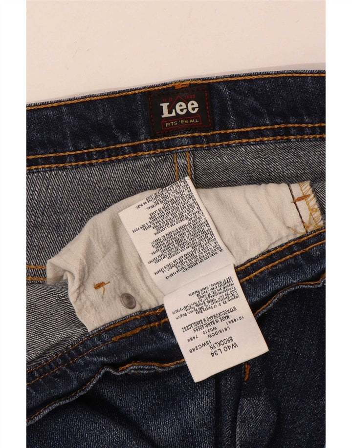 Lee Jean Droit Brooklyn W40 L27 Homme Bleu Coton