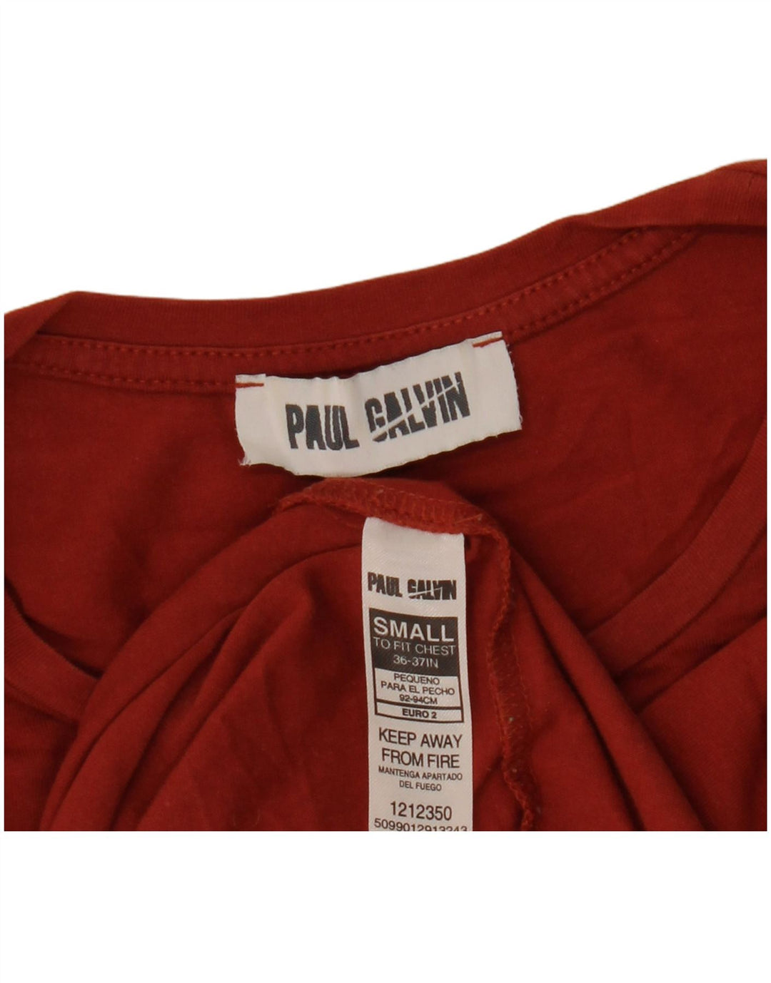 vintage Mens T-Shirt Top Petit Coton Bordeaux