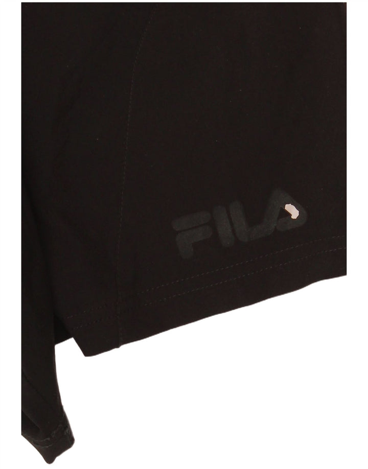 Fila Short de Sport Homme Noir Moyen Polyester