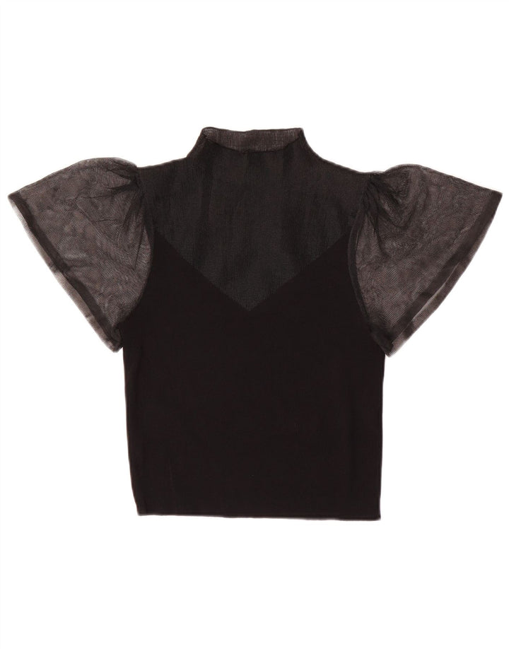 Zara Chemisier transparent pour femme UK 8 Small Noir