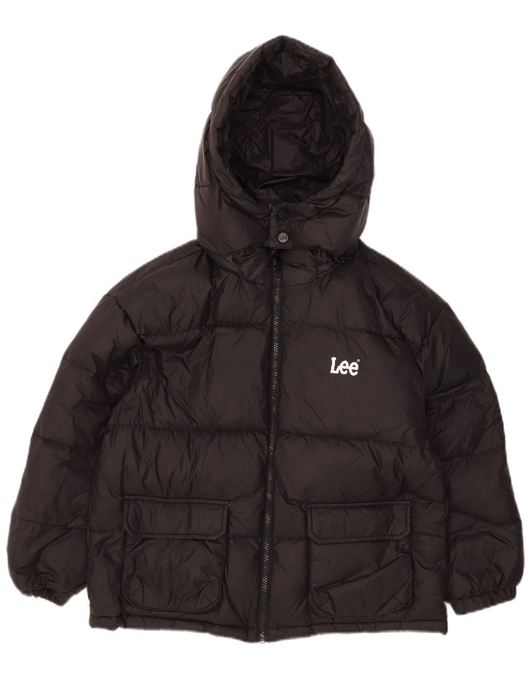 Lee Veste matelassée à capuche pour garçon 12-13 ans Noir