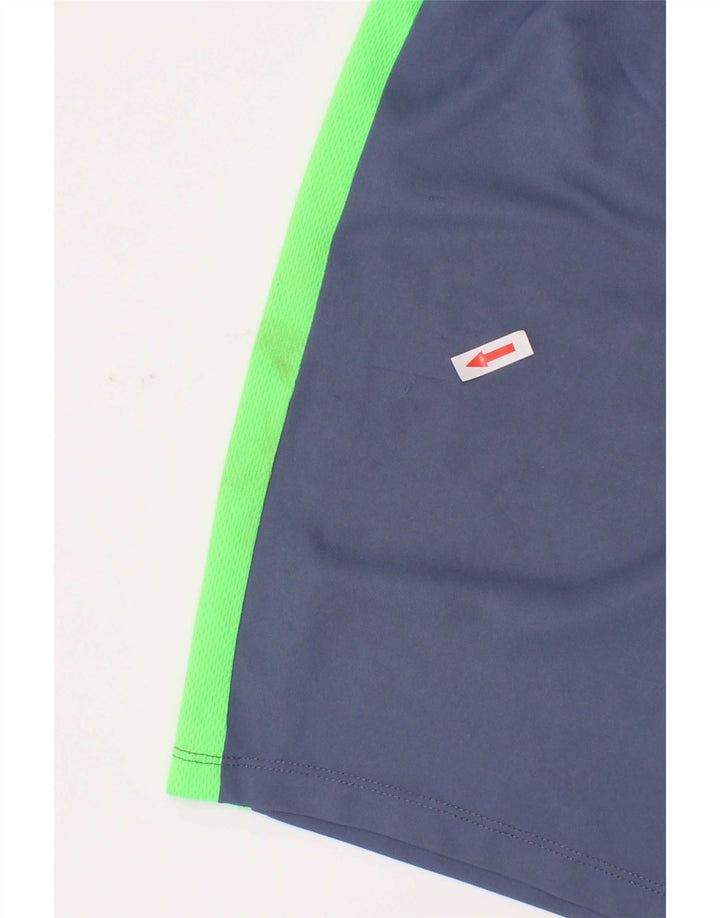 Nike Short de sport pour garçon 12-13 ans Large Bleu Colorblock Polyester