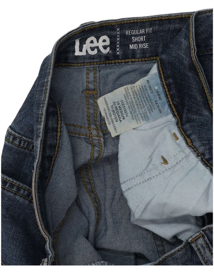 LEE Short en jean taille moyenne pour femme, coupe régulière, US 20 3XL W40, coton bleu