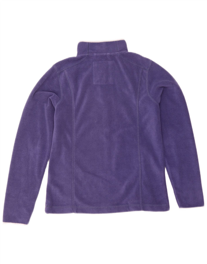 Weird Fish Pull polaire à col zippé pour femme UK 10 Petit Violet Polyester