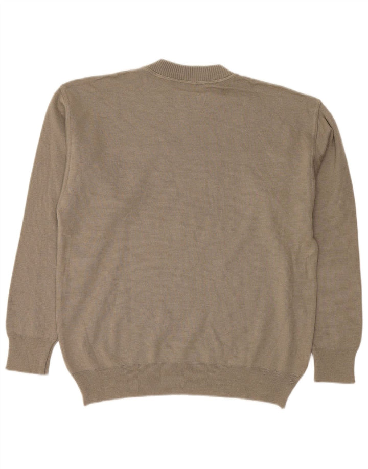 Malagrida Pull Graphique Col Rond Homme Beige Moyen