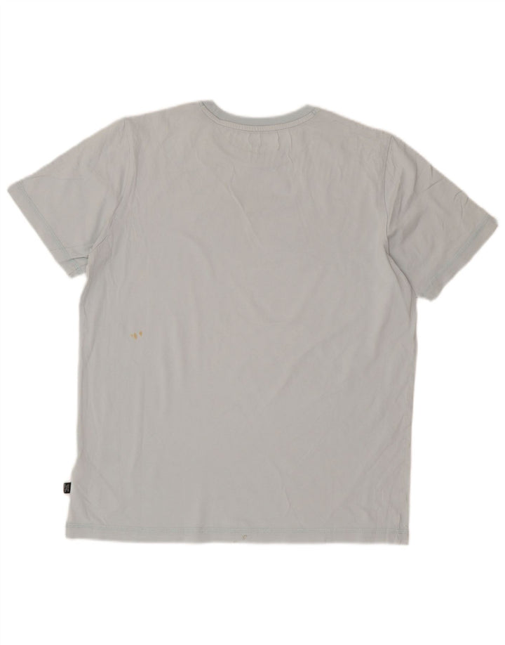 Puma T-Shirt Graphique Homme Bleu Moyen Coton