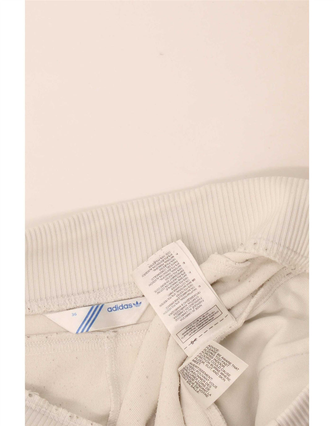 Adidas Pantalon de survêtement pour femme EU 36 Small Blanc Polyester