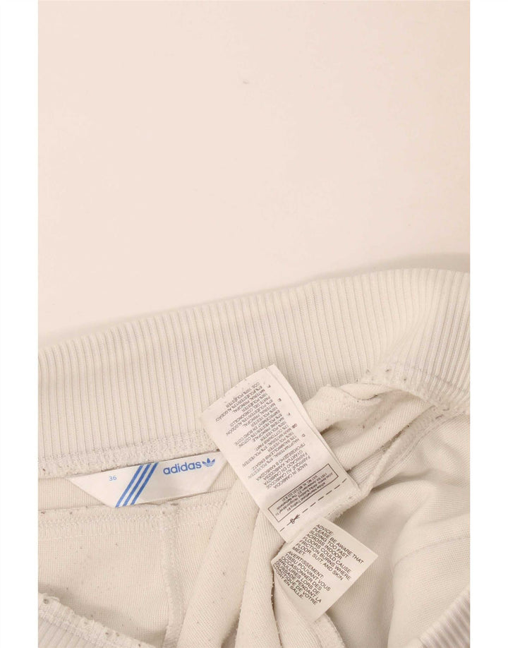 Adidas Pantalon de survêtement pour femme EU 36 Small Blanc Polyester