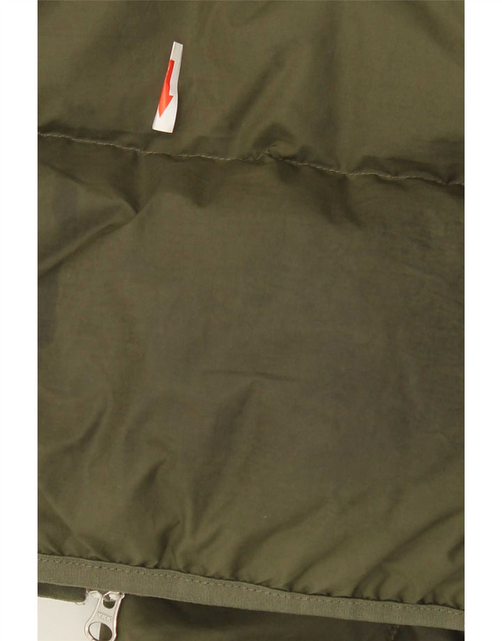 Nike Veste matelassée à capuche pour homme UK 38 Kaki moyen Polyester
