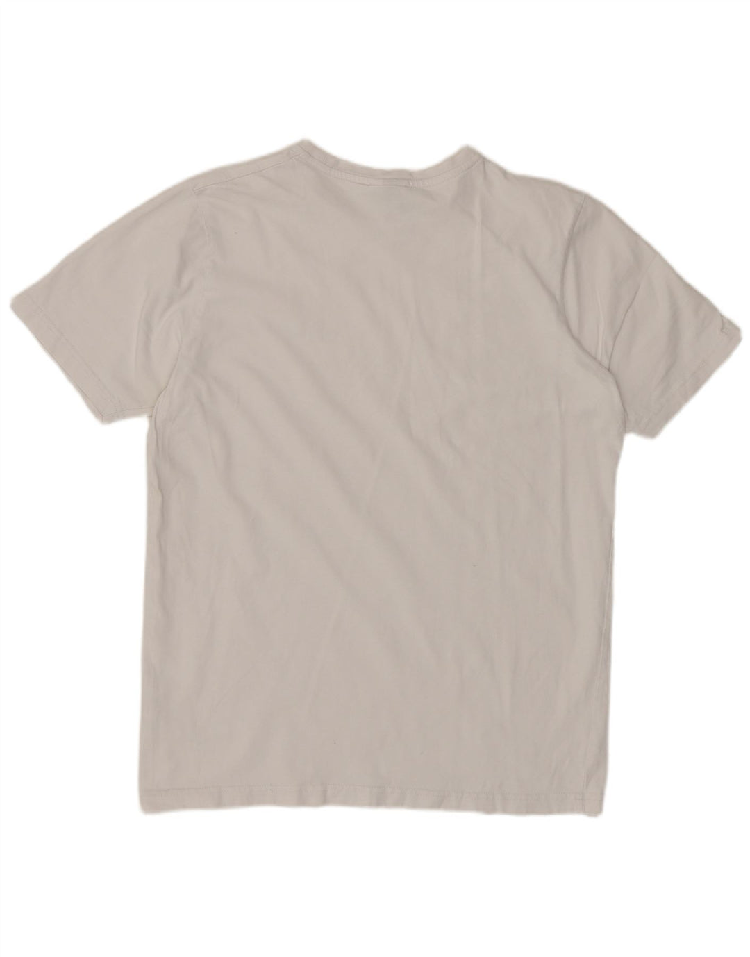 ELLESSE T-shirt graphique pour femme UK 14 en coton blanc moyen