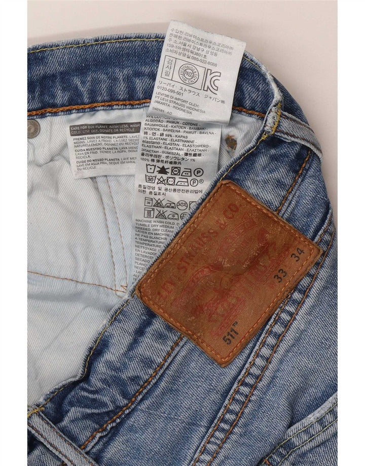 Levi's Jean Slim 511 Homme W33 L31 Bleu Coton