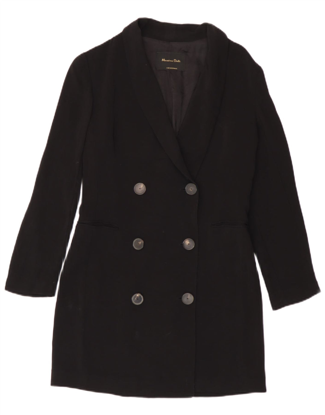 Massimo Dutti Manteau croisé pour femme EU 38 Petit Bleu marine