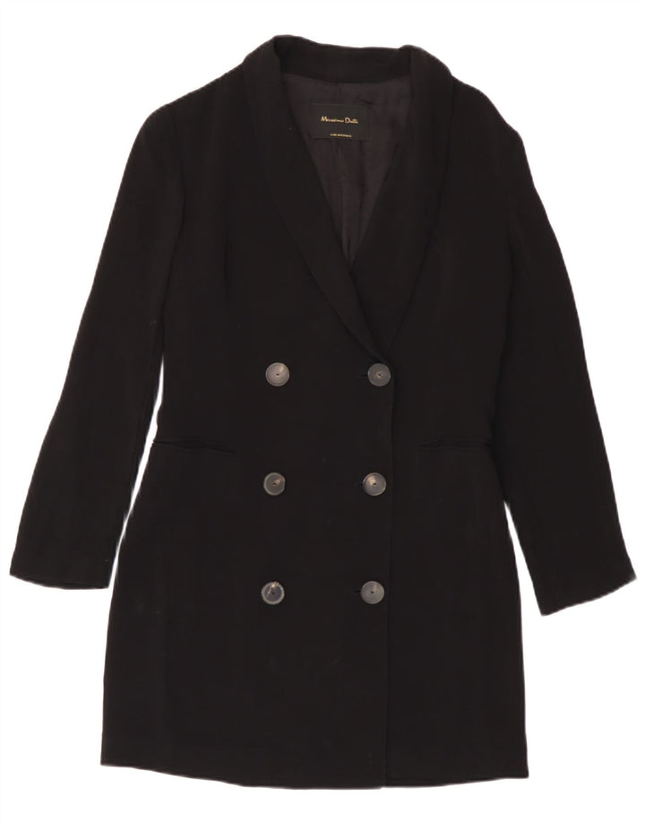 Massimo Dutti Manteau croisé pour femme EU 38 Petit Bleu marine