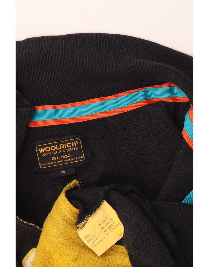 Woolrich Veste de Survêtement Graphique Homme Noir Moyen Coton