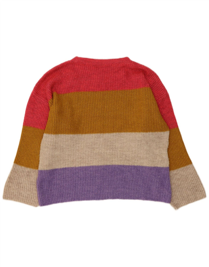 Marks & Spencer Pull col bateau pour femme UK 14 Medium Multicolore